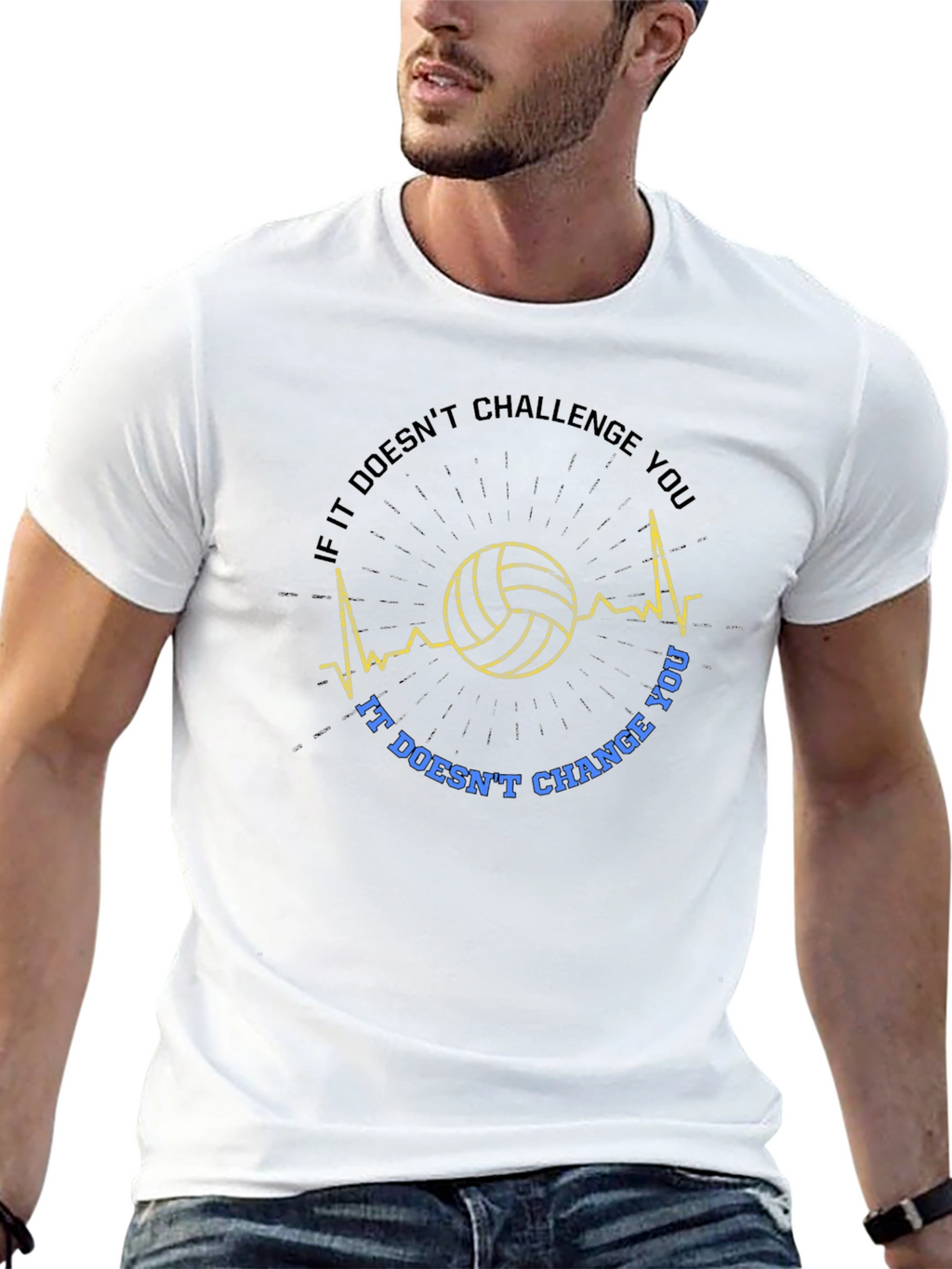 Camiseta de voleibol motivacional