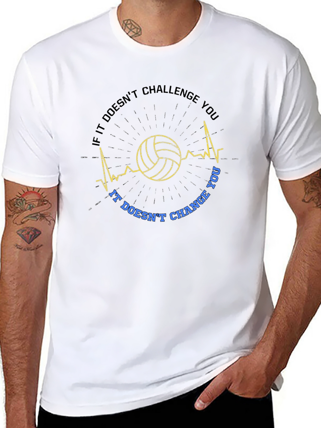 Camiseta de voleibol motivacional