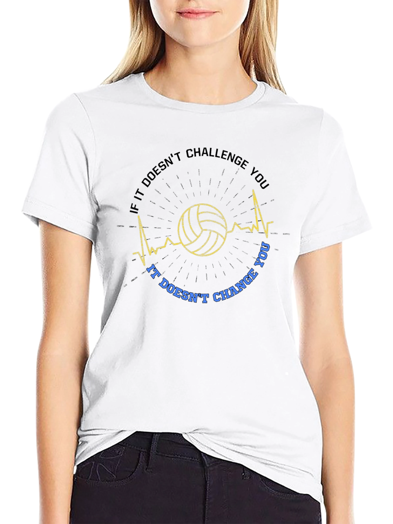 Camiseta de voleibol motivacional