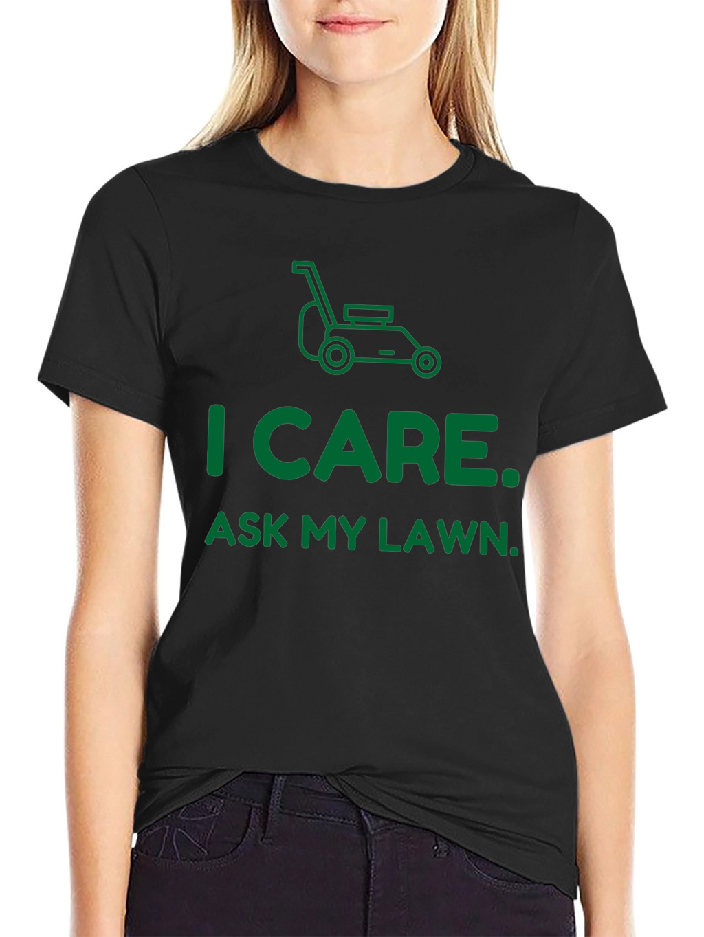 Camiseta I Care. Ask My Lawn.