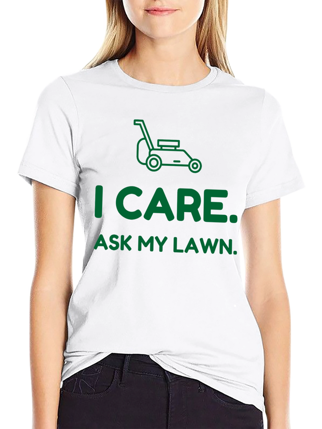Camiseta I Care. Ask My Lawn.
