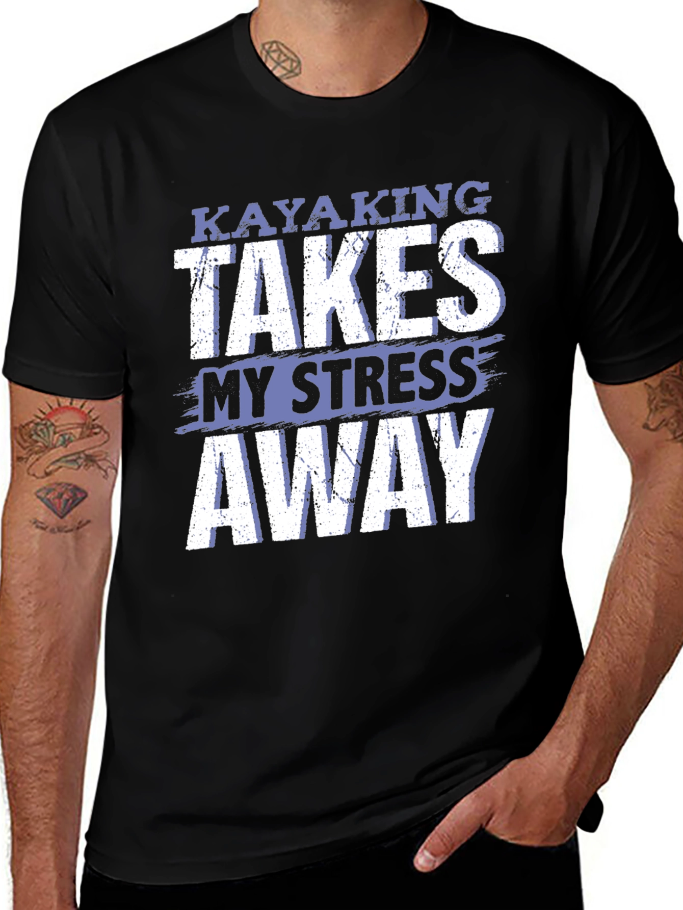 Camiseta Kayaking Takes My Stress Away