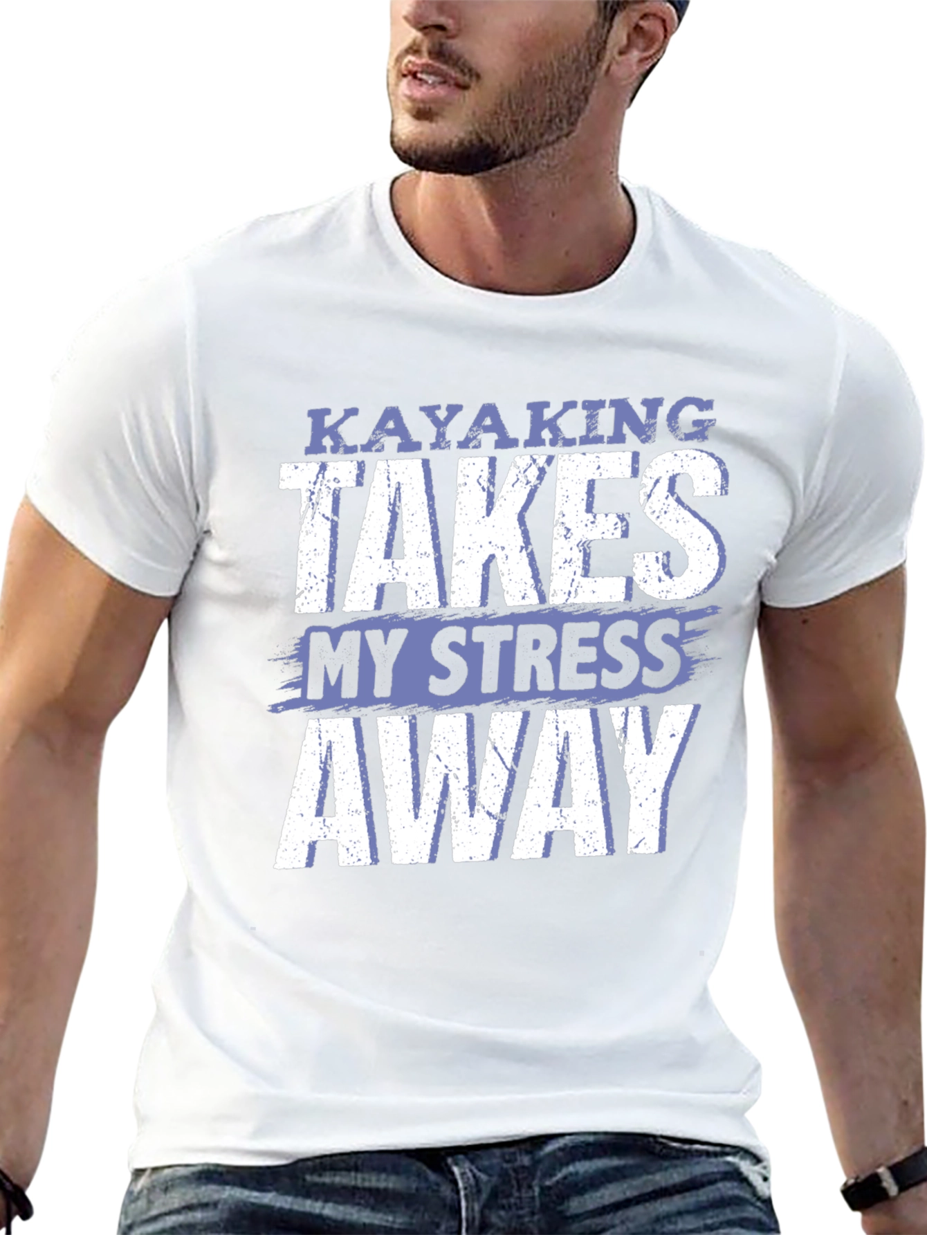 Camiseta Kayaking Takes My Stress Away