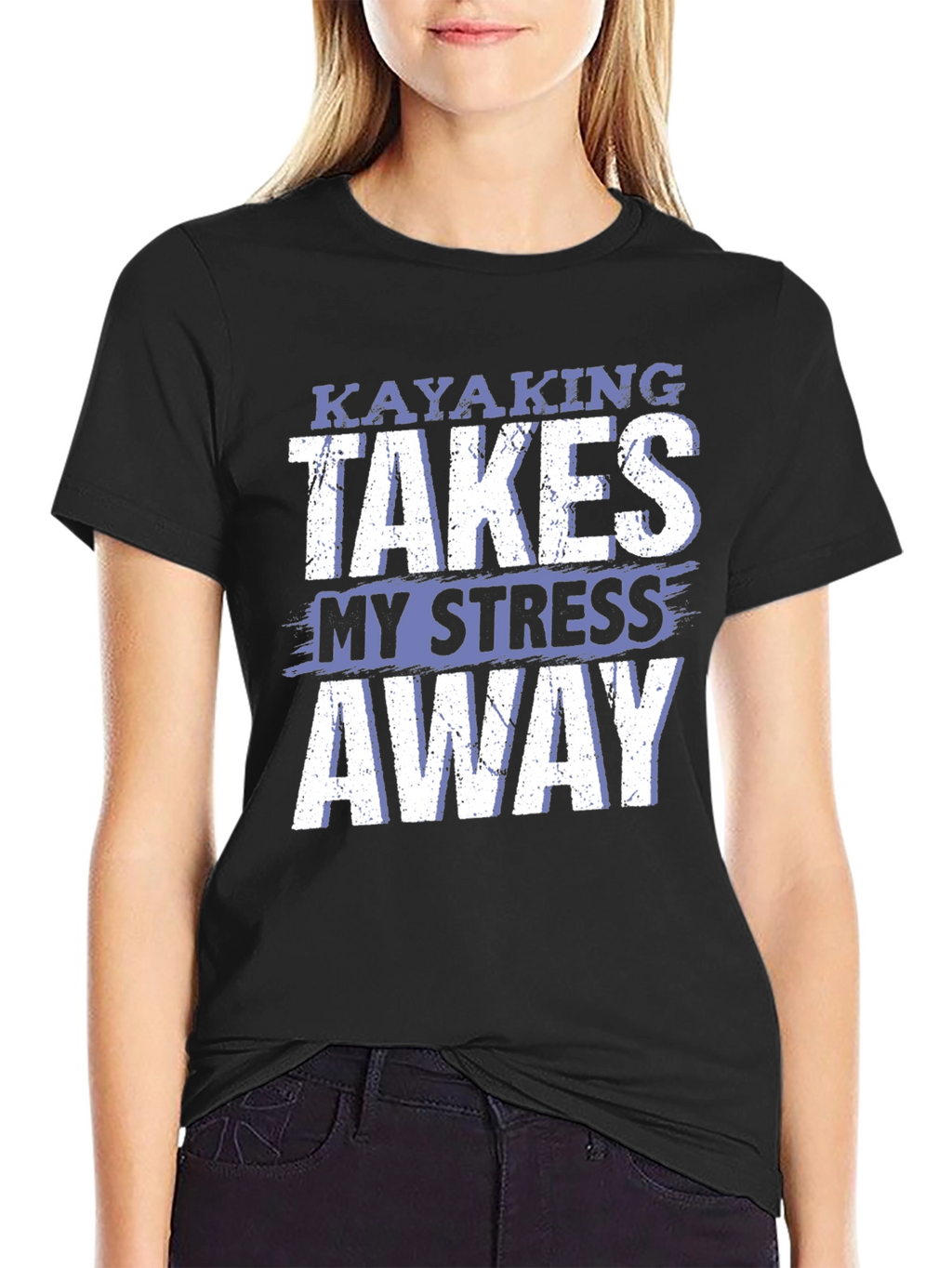 Camiseta Kayaking Takes My Stress Away