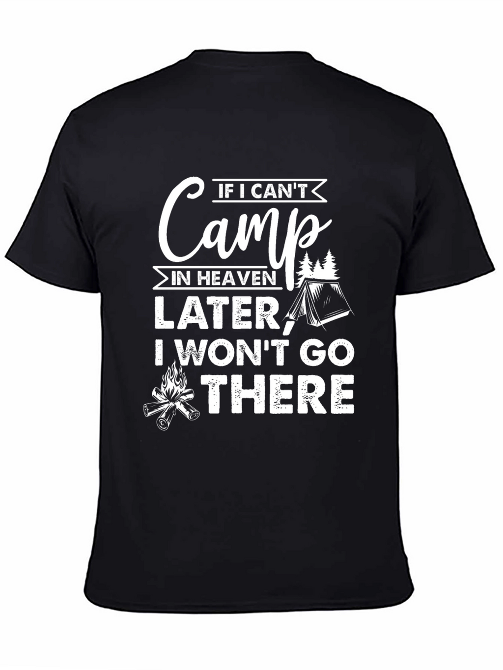 Camiseta Divertida para Amantes del Camping