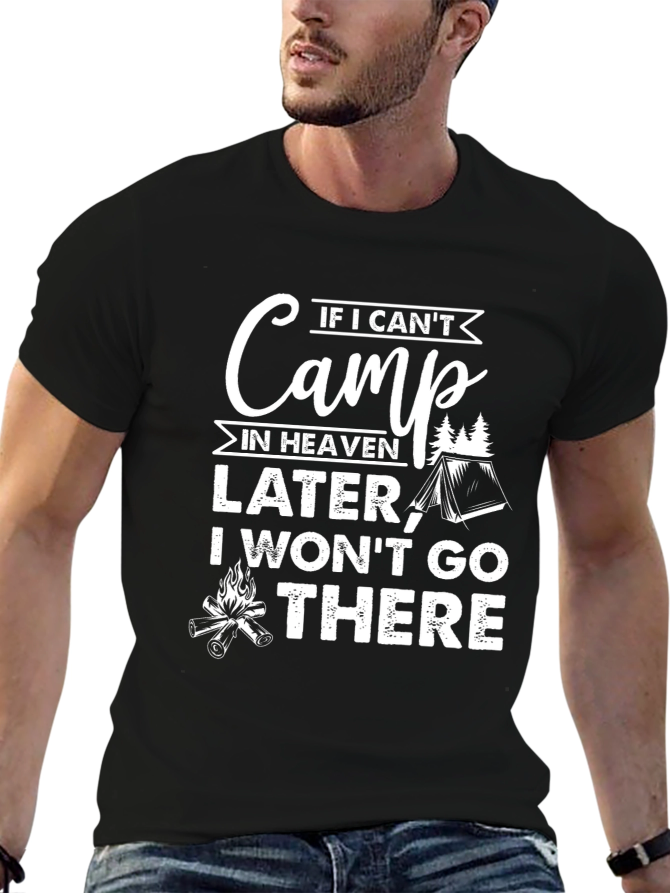 Camiseta Divertida para Amantes del Camping