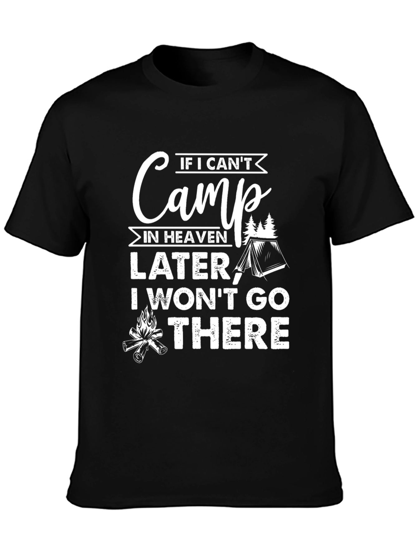 Camiseta Divertida para Amantes del Camping
