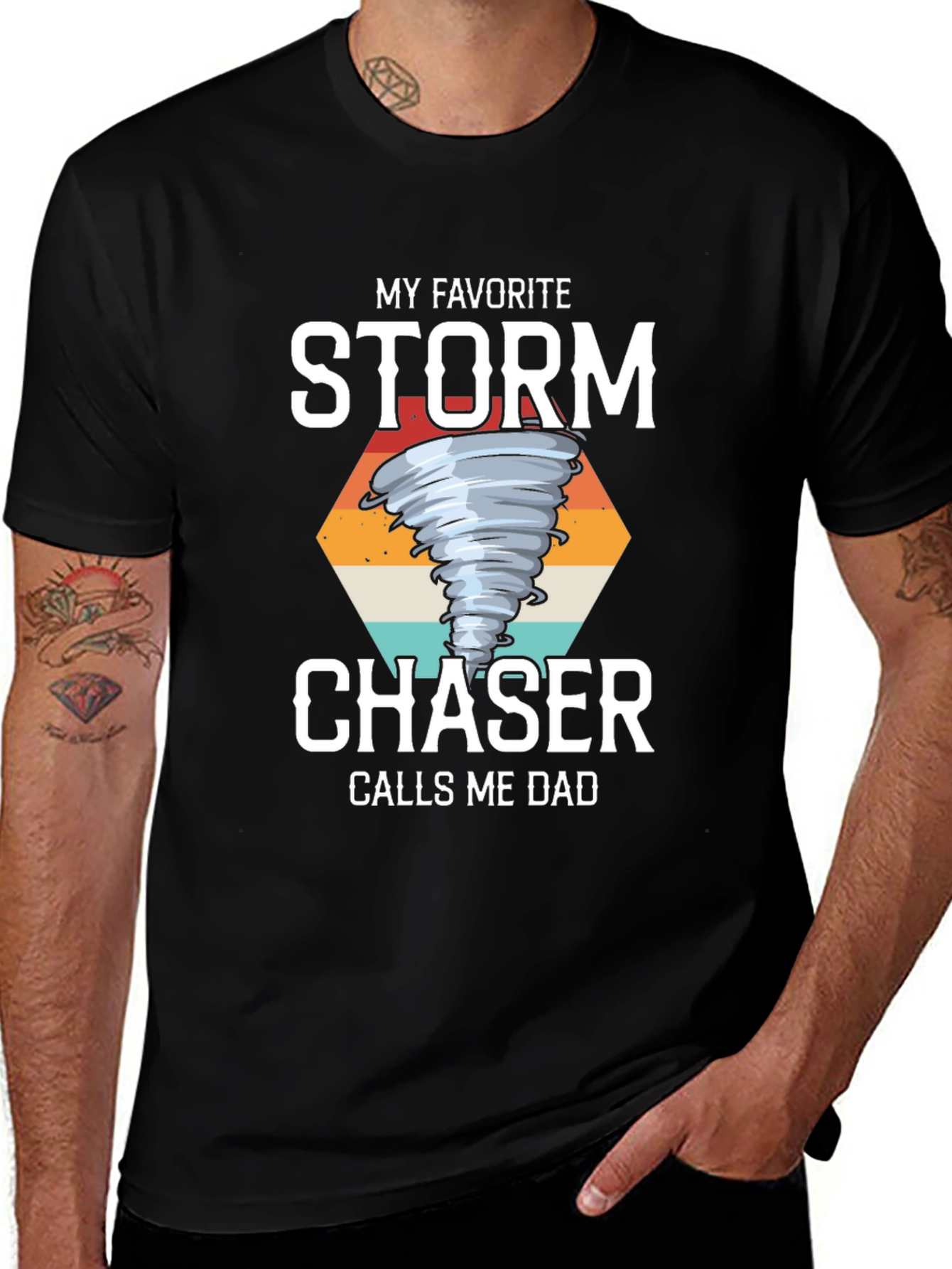 Camiseta Mi Cazador de Tormentas Favorito Me Llama Papá