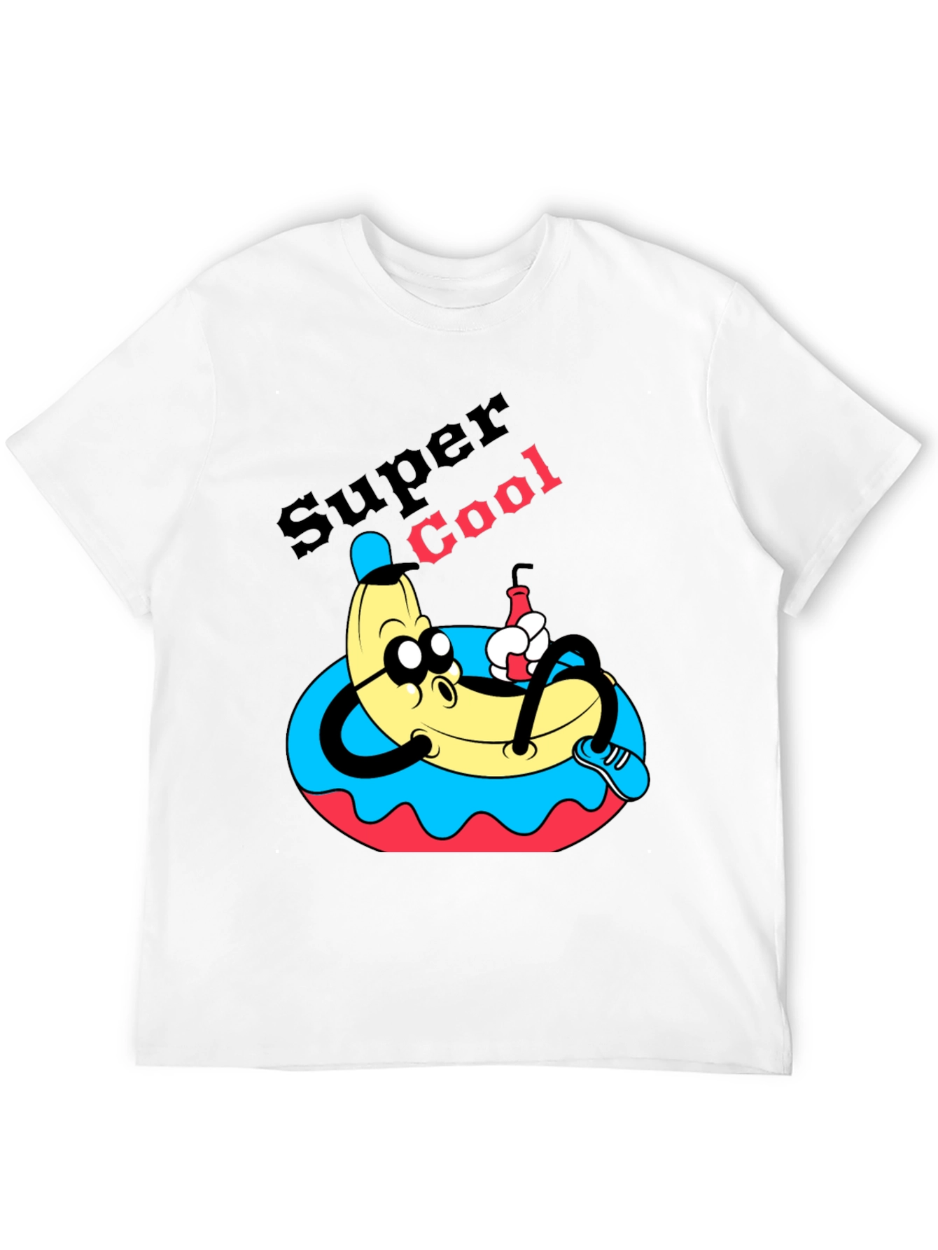 Camiseta Negra Banana Super Cool