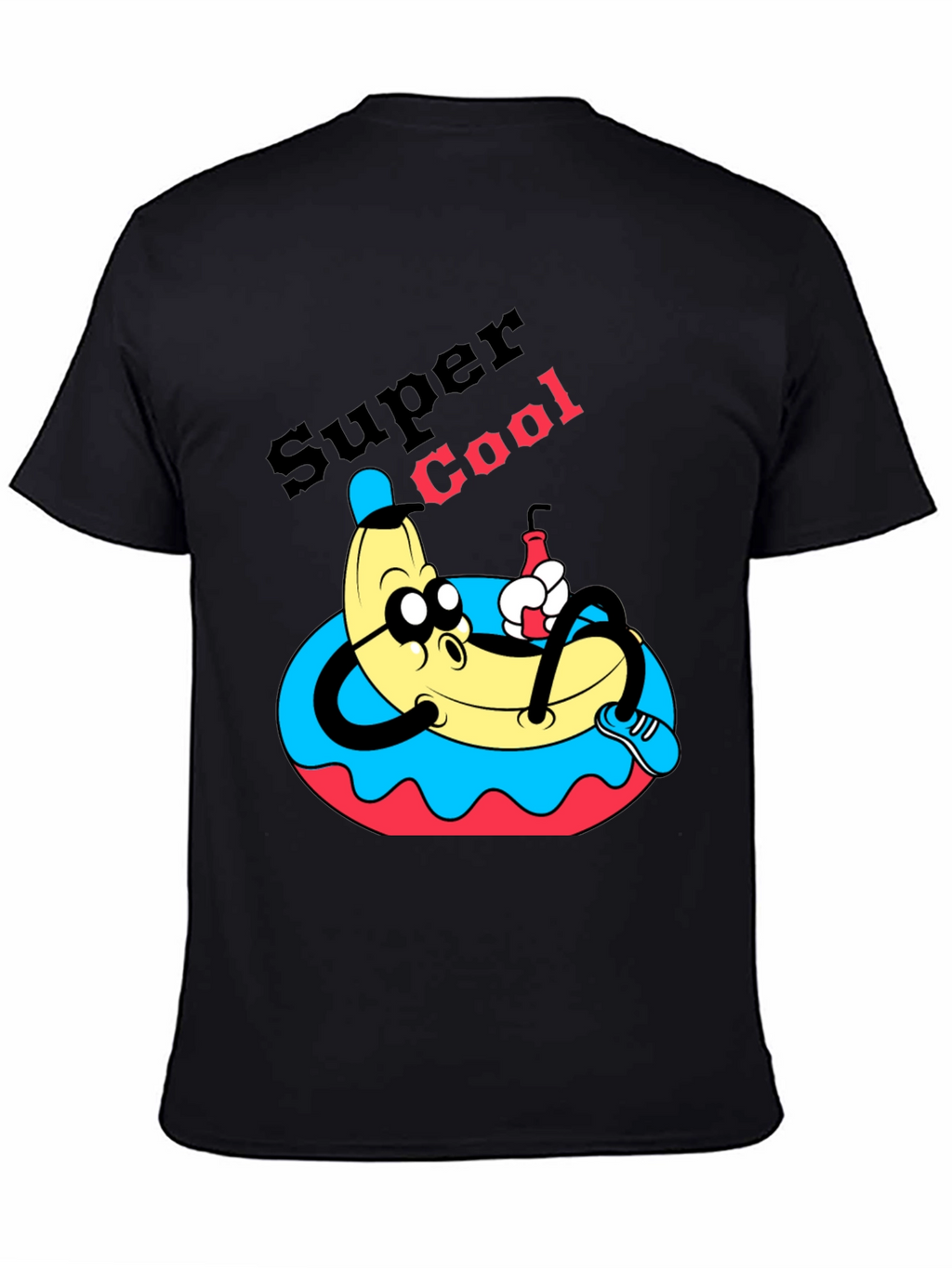 Camiseta Negra Banana Super Cool
