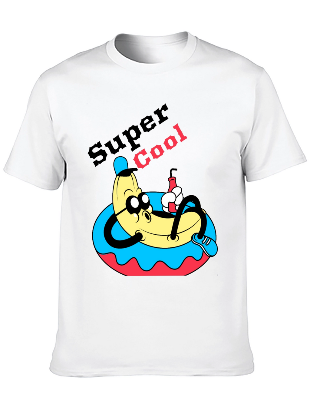 Camiseta Negra Banana Super Cool