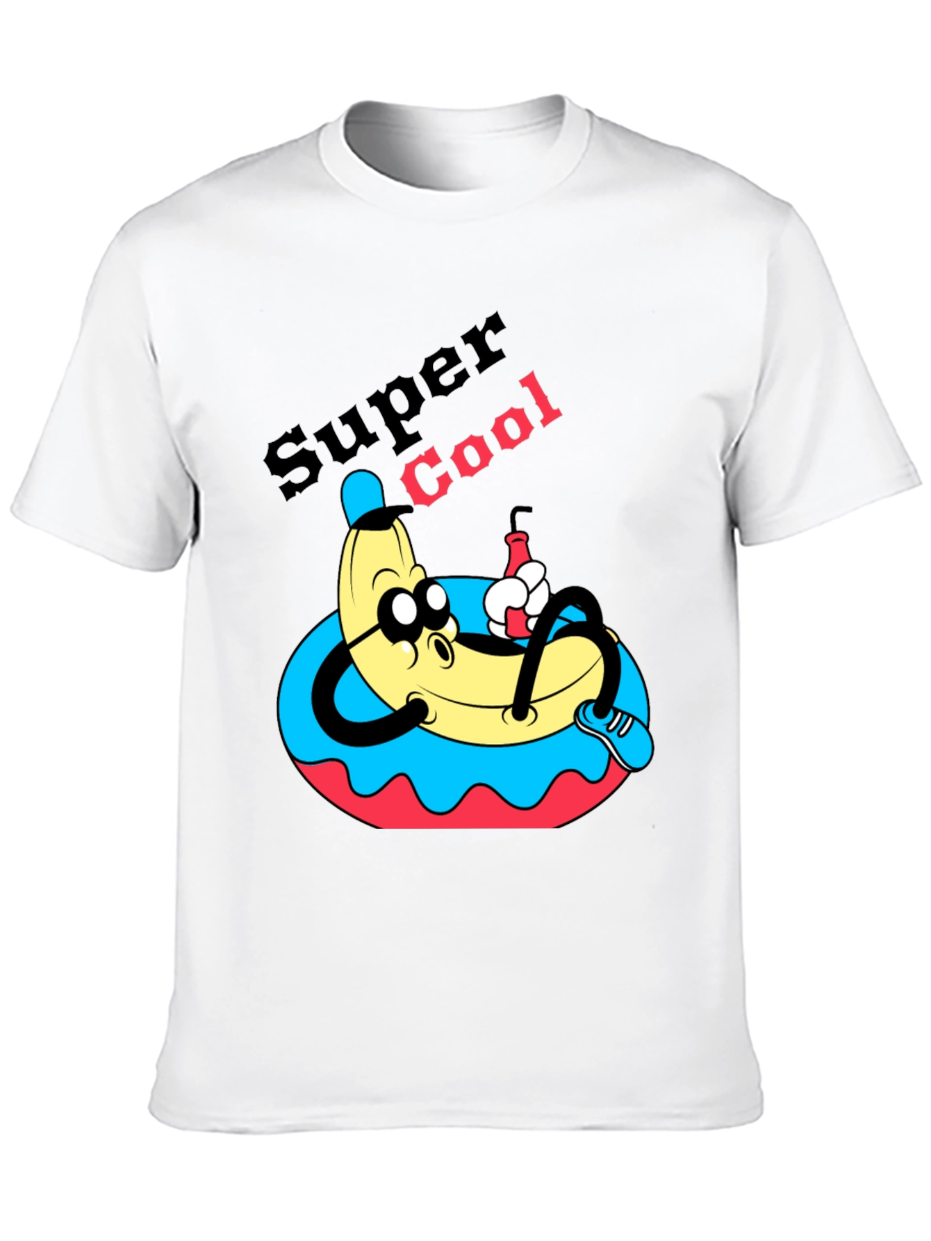 Camiseta Negra Banana Super Cool