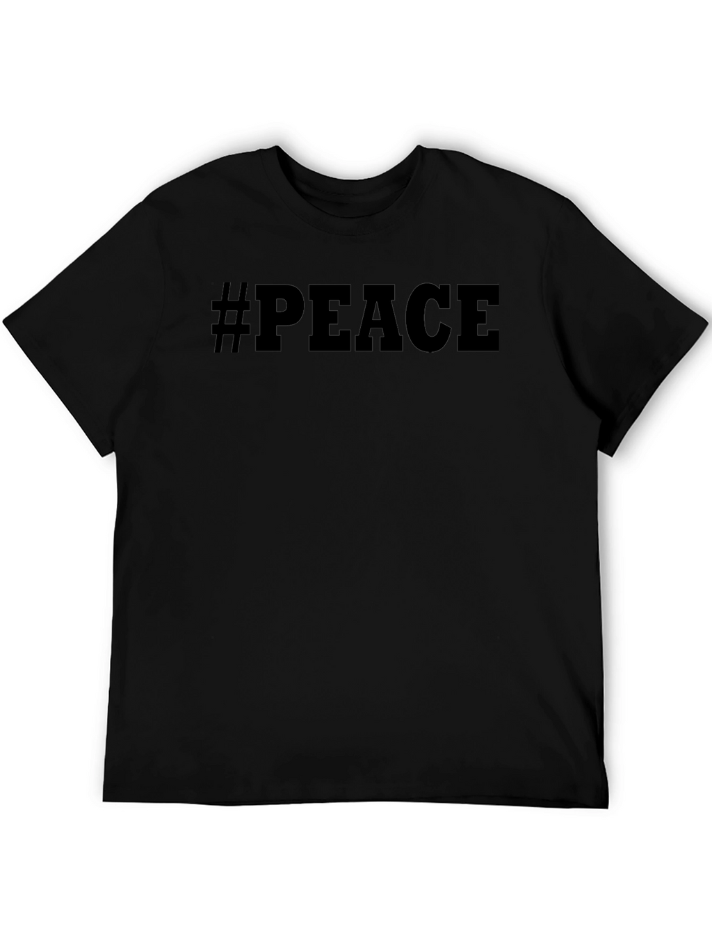 Camiseta Negra #Paz para Hombre