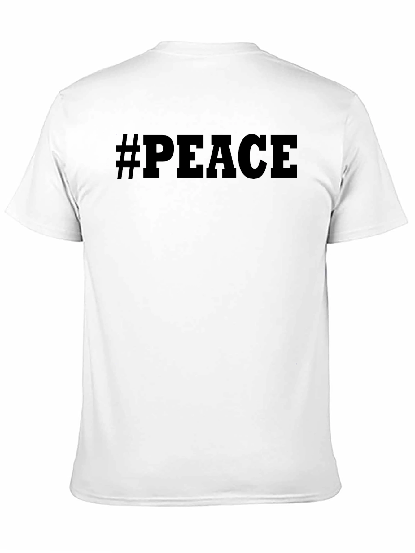 Camiseta Negra #Paz para Hombre