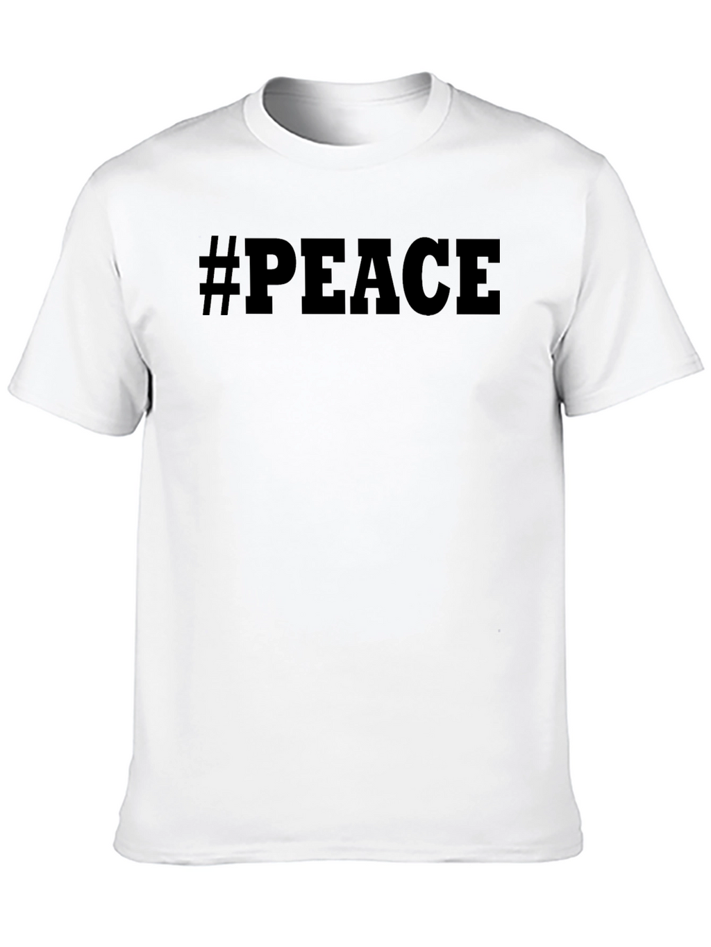 Camiseta Negra #Paz para Hombre