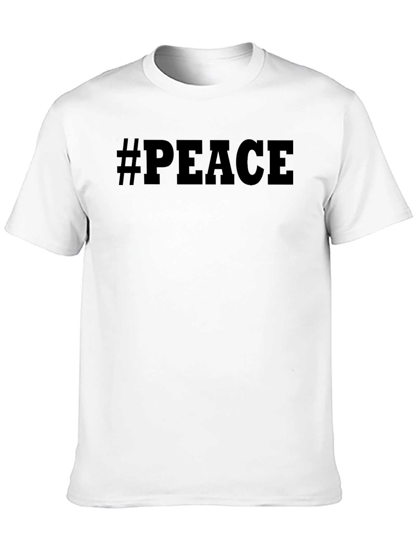 Camiseta Negra #Paz para Hombre