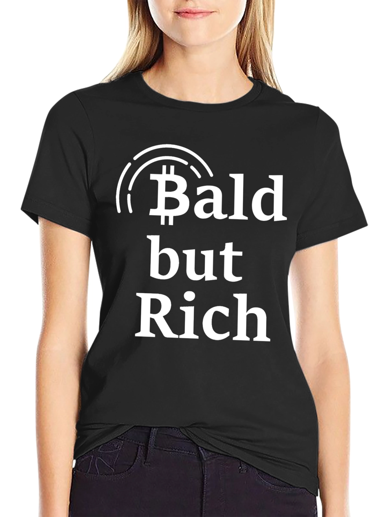 Camiseta Hombre: Calvo pero Rico - Estilo Cripto