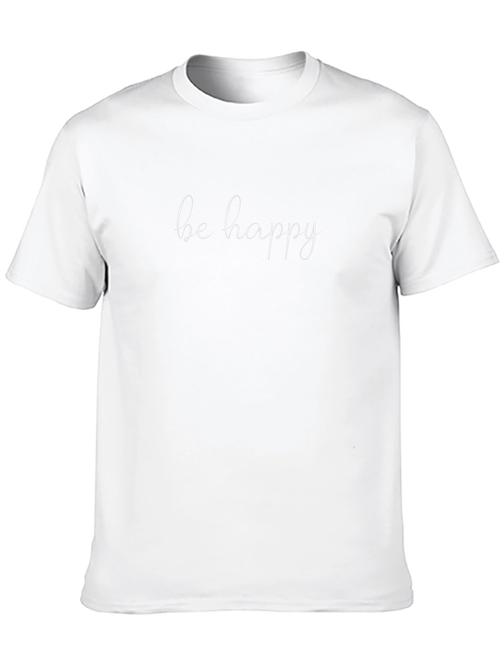 Camiseta Negra Be Happy para Hombre