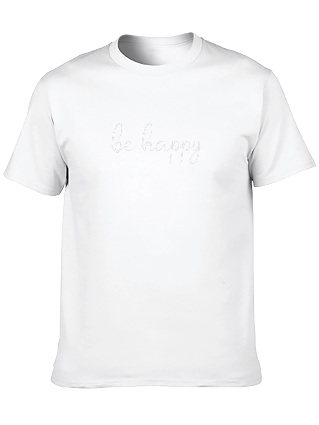 Camiseta Negra Be Happy para Hombre