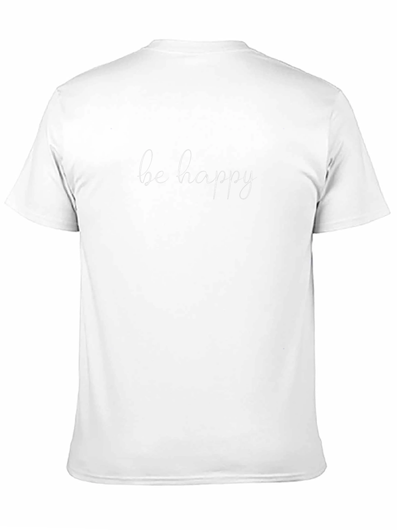 Camiseta Negra Be Happy para Hombre