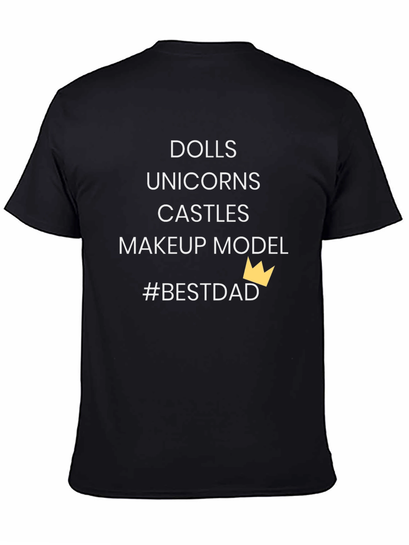 Camiseta Negra #BestDad - Regalo para Papá