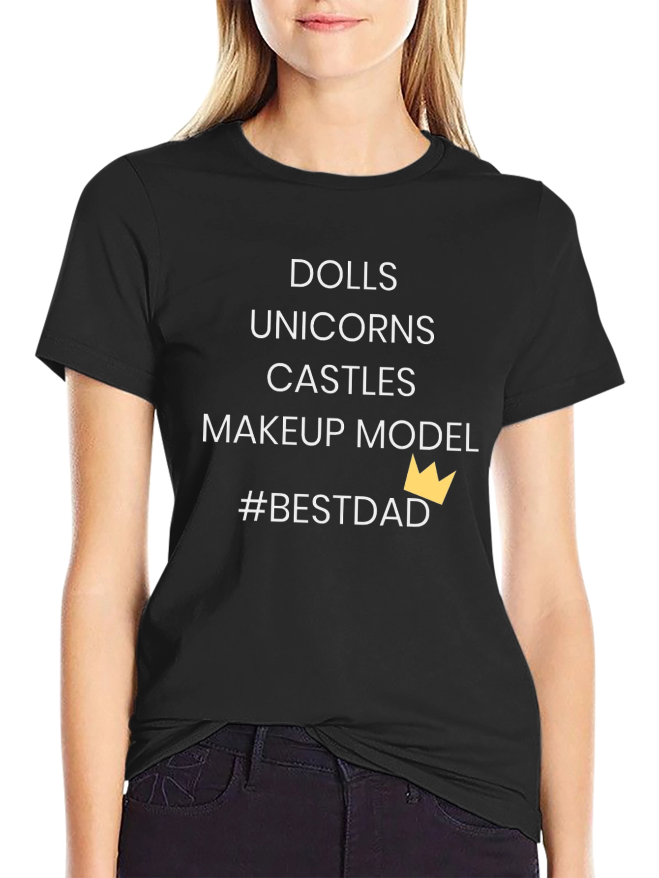 Camiseta Negra #BestDad - Regalo para Papá