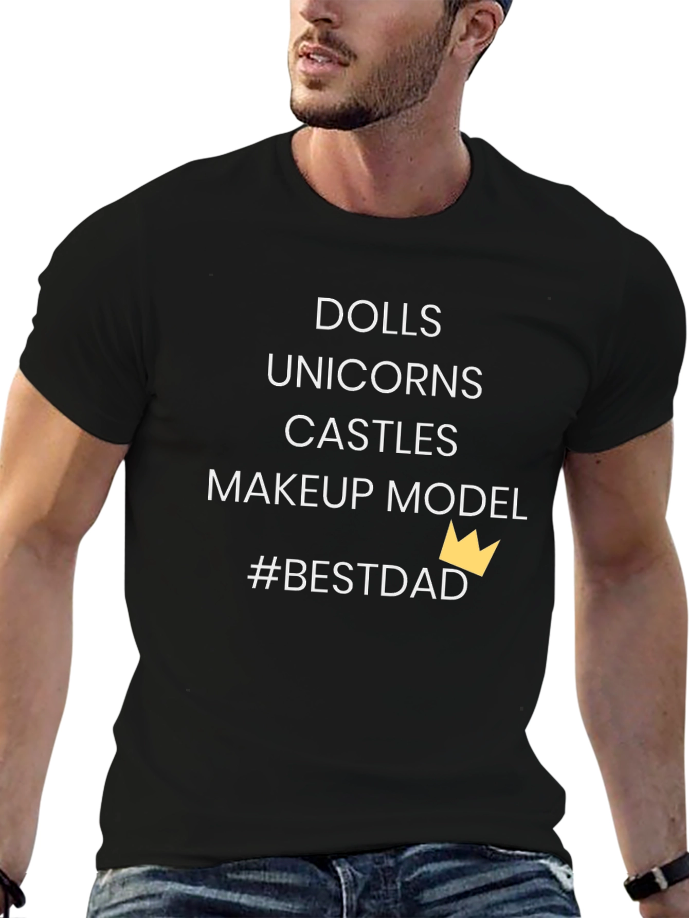 Camiseta Negra #BestDad - Regalo para Papá