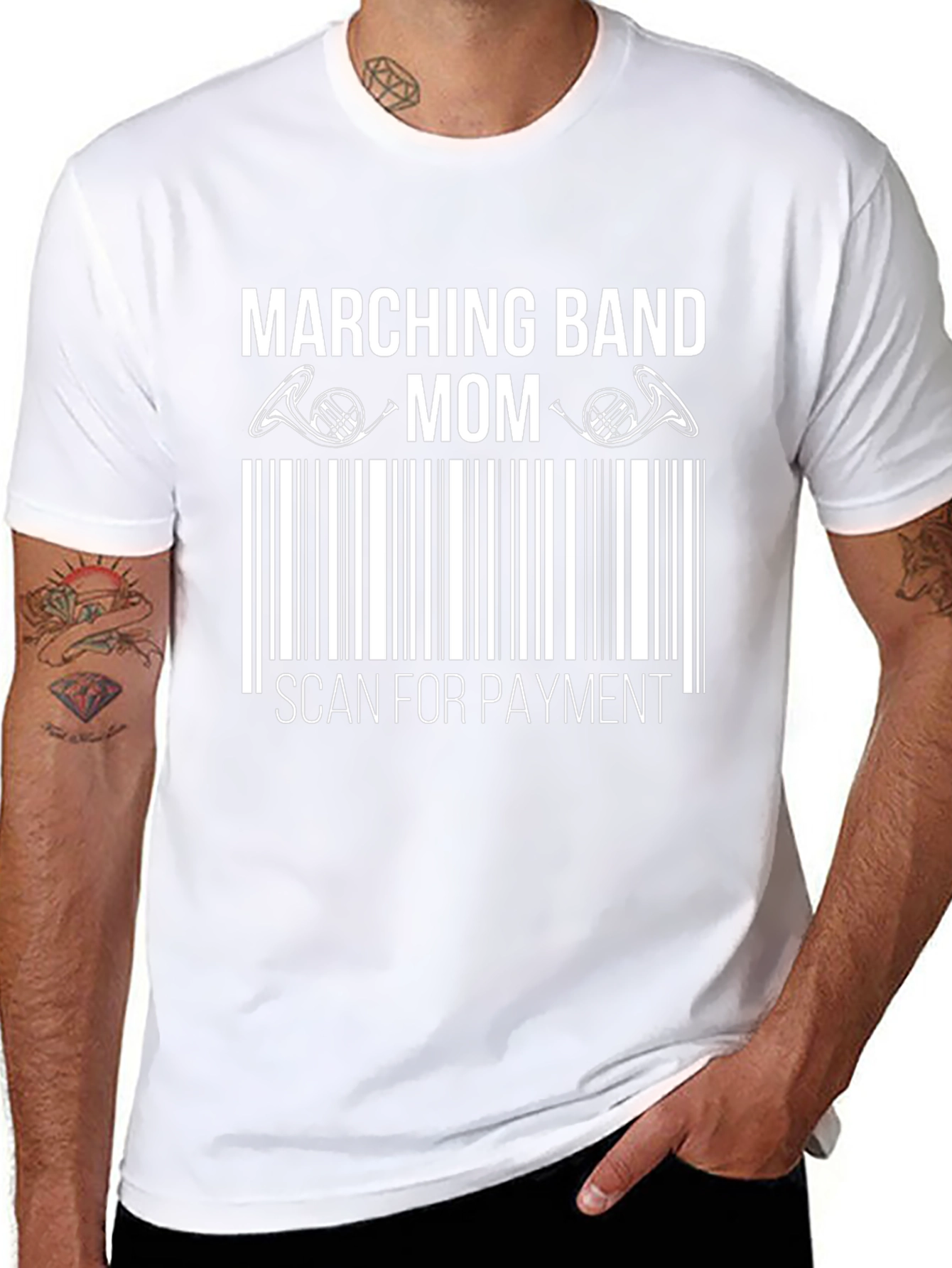 Camiseta Marching Band Mom: ¡Escanea para Pagar!