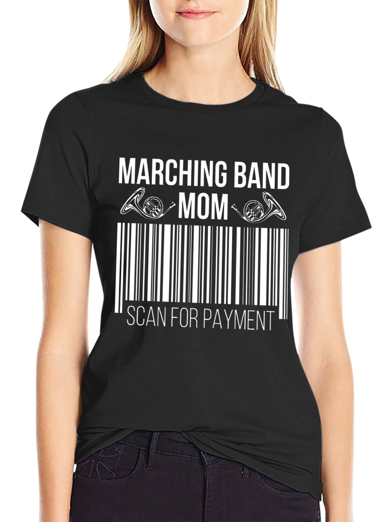 Camiseta Marching Band Mom: ¡Escanea para Pagar!
