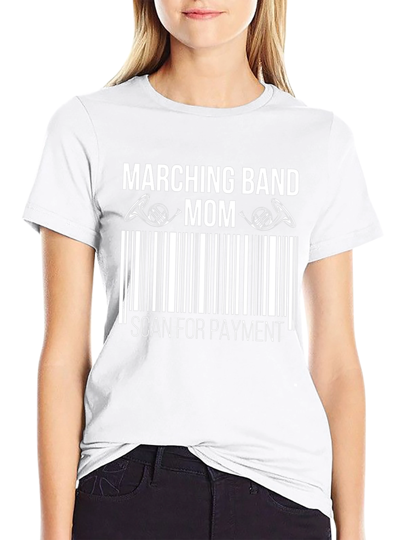 Camiseta Marching Band Mom: ¡Escanea para Pagar!