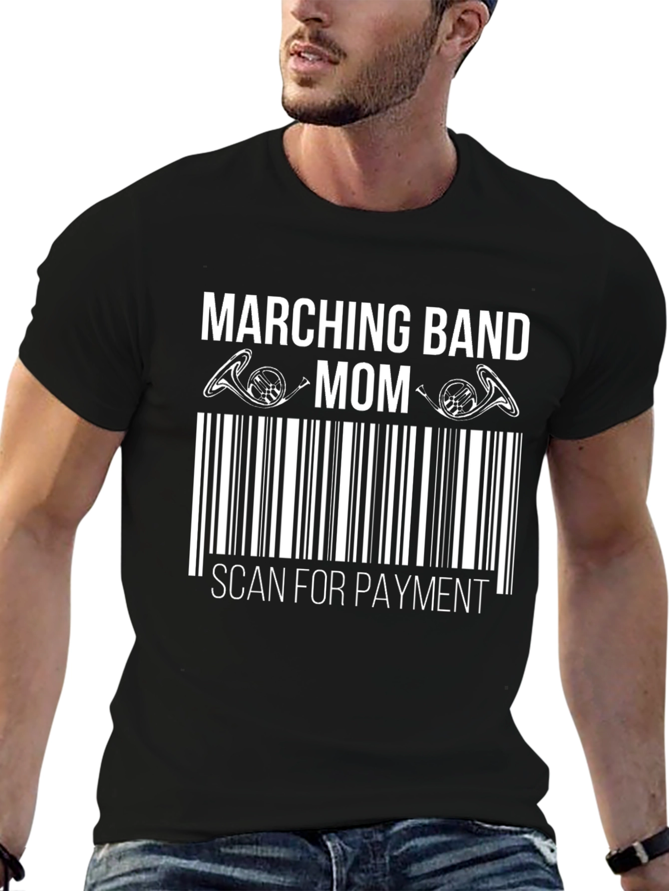 Camiseta Marching Band Mom: ¡Escanea para Pagar!