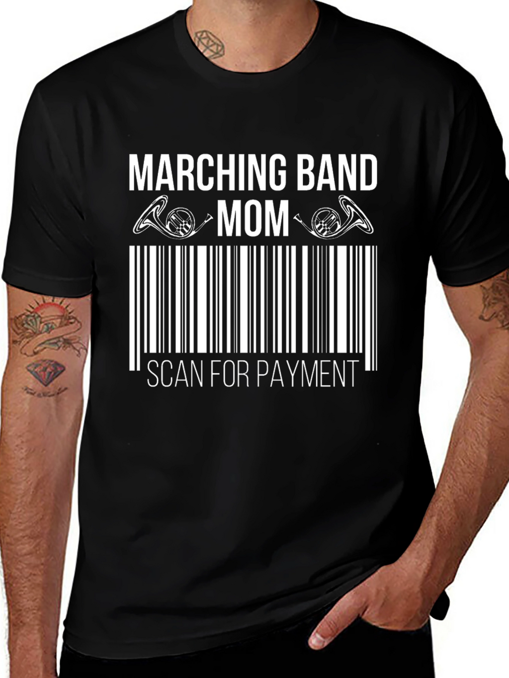 Camiseta Marching Band Mom: ¡Escanea para Pagar!