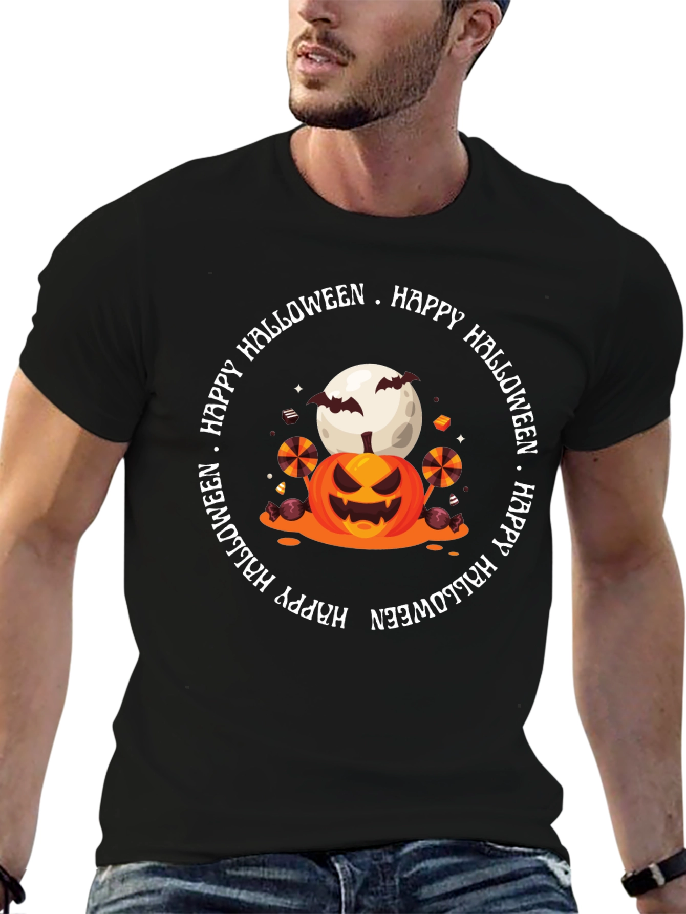 Camiseta Halloween - Calabaza y Luna