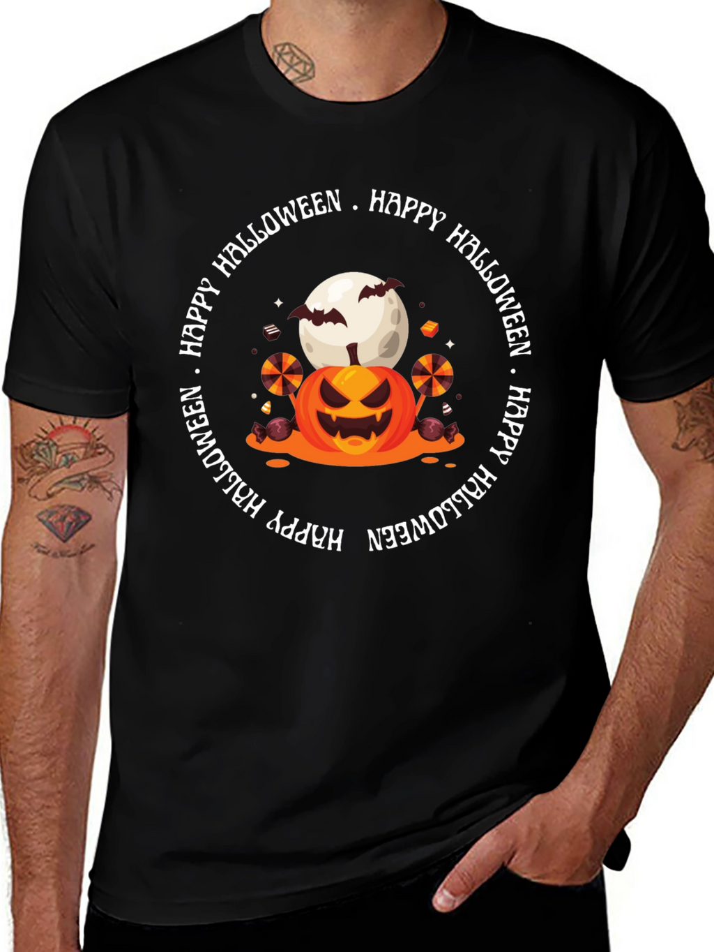 Camiseta Halloween - Calabaza y Luna