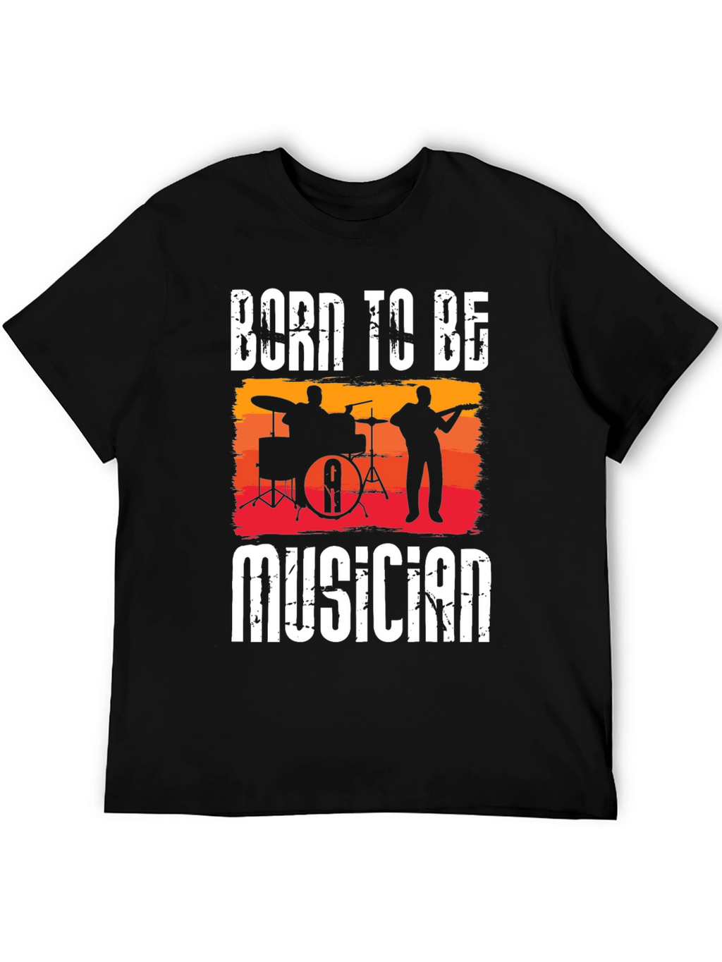 Camiseta Negra Born To Be Musician