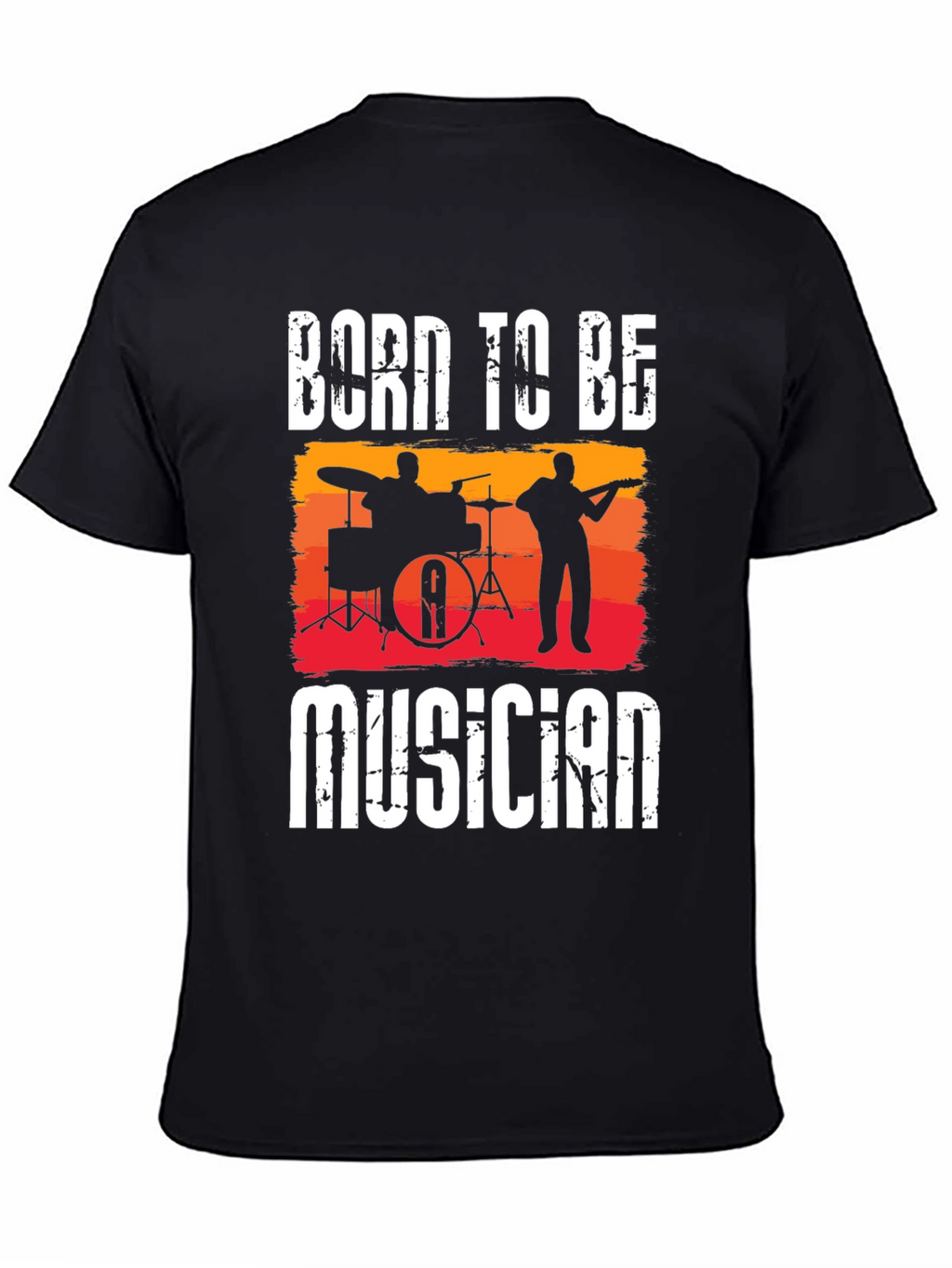 Camiseta Negra Born To Be Musician
