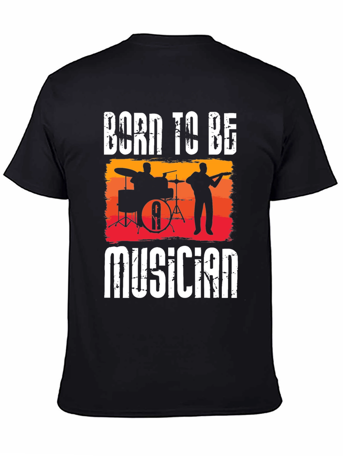Camiseta Negra Born To Be Musician