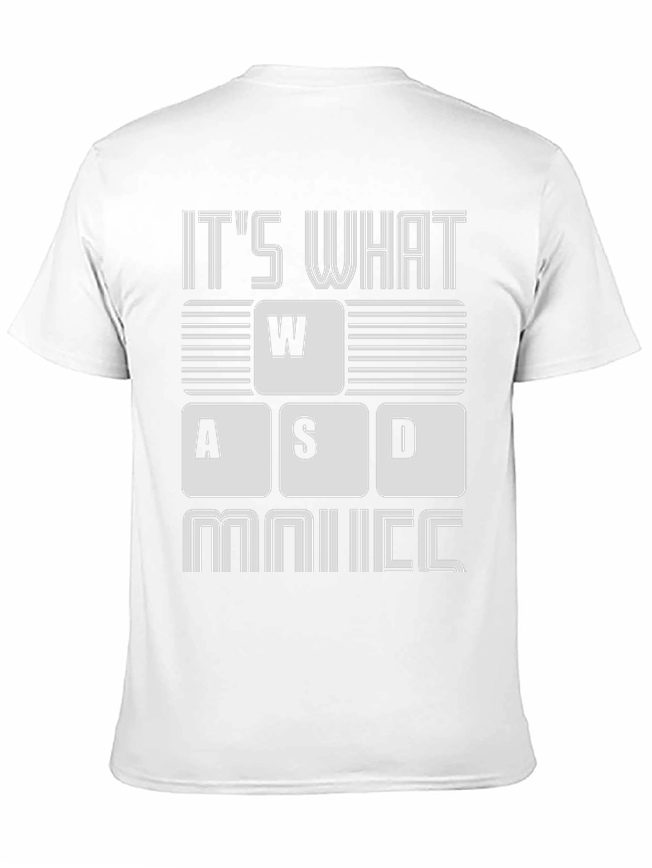 Camiseta Gamer: WASD y Ratón - ¡Para Jugadores!