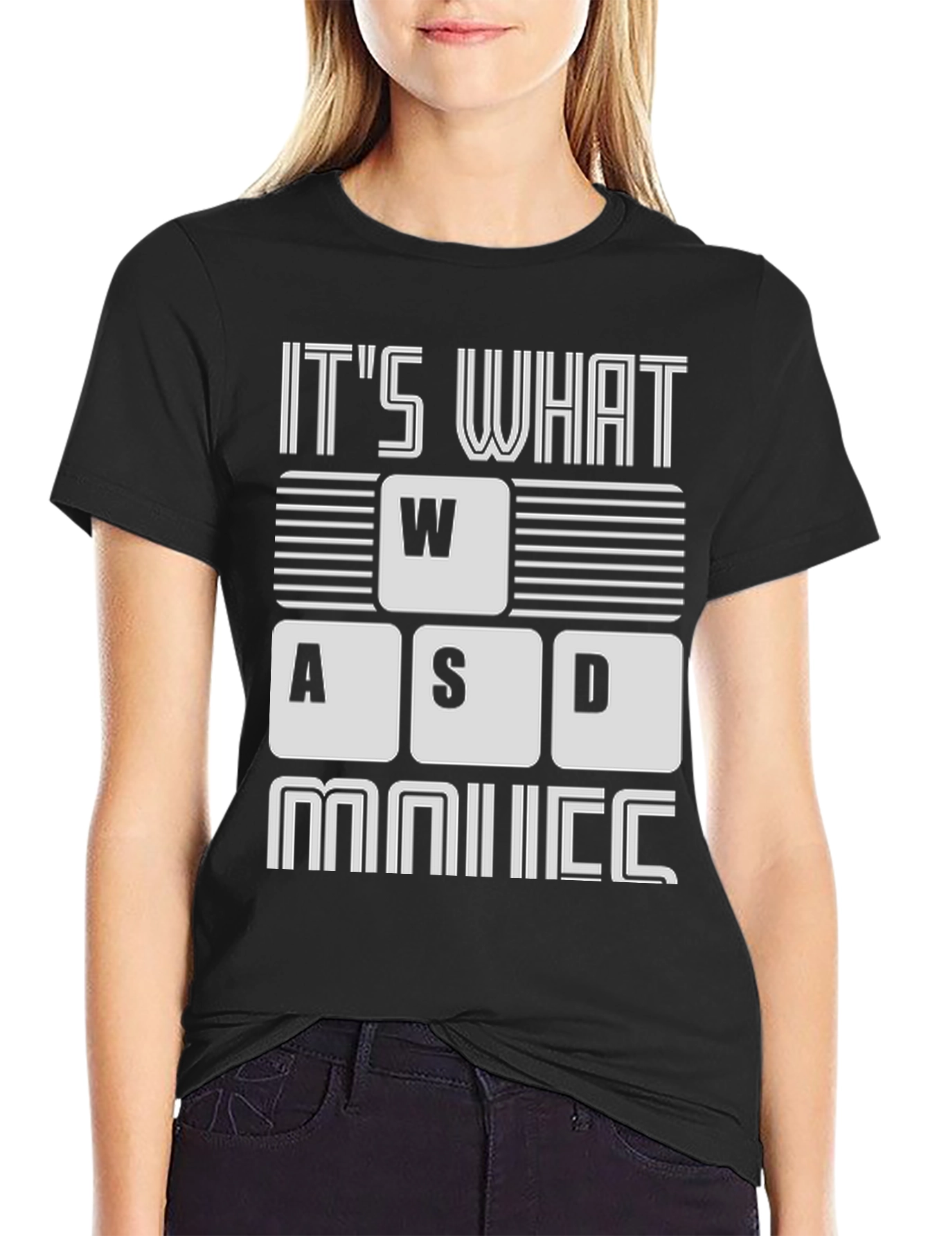 Camiseta Gamer: WASD y Ratón - ¡Para Jugadores!