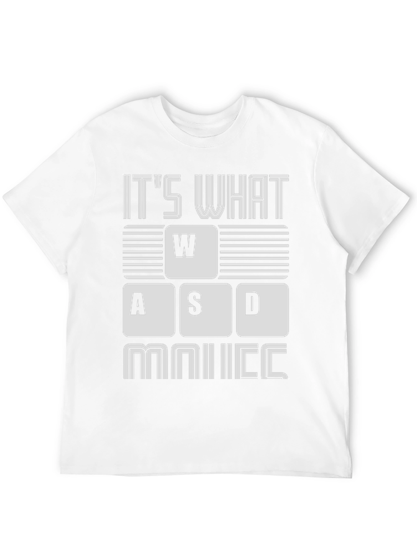 Camiseta Gamer: WASD y Ratón - ¡Para Jugadores!