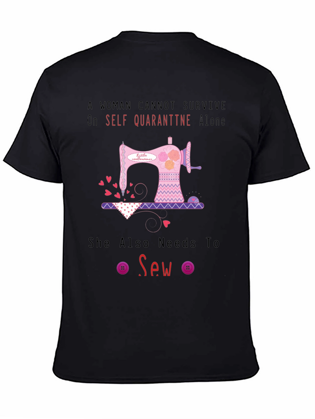 Camiseta Mujer Costura Aislamiento Social