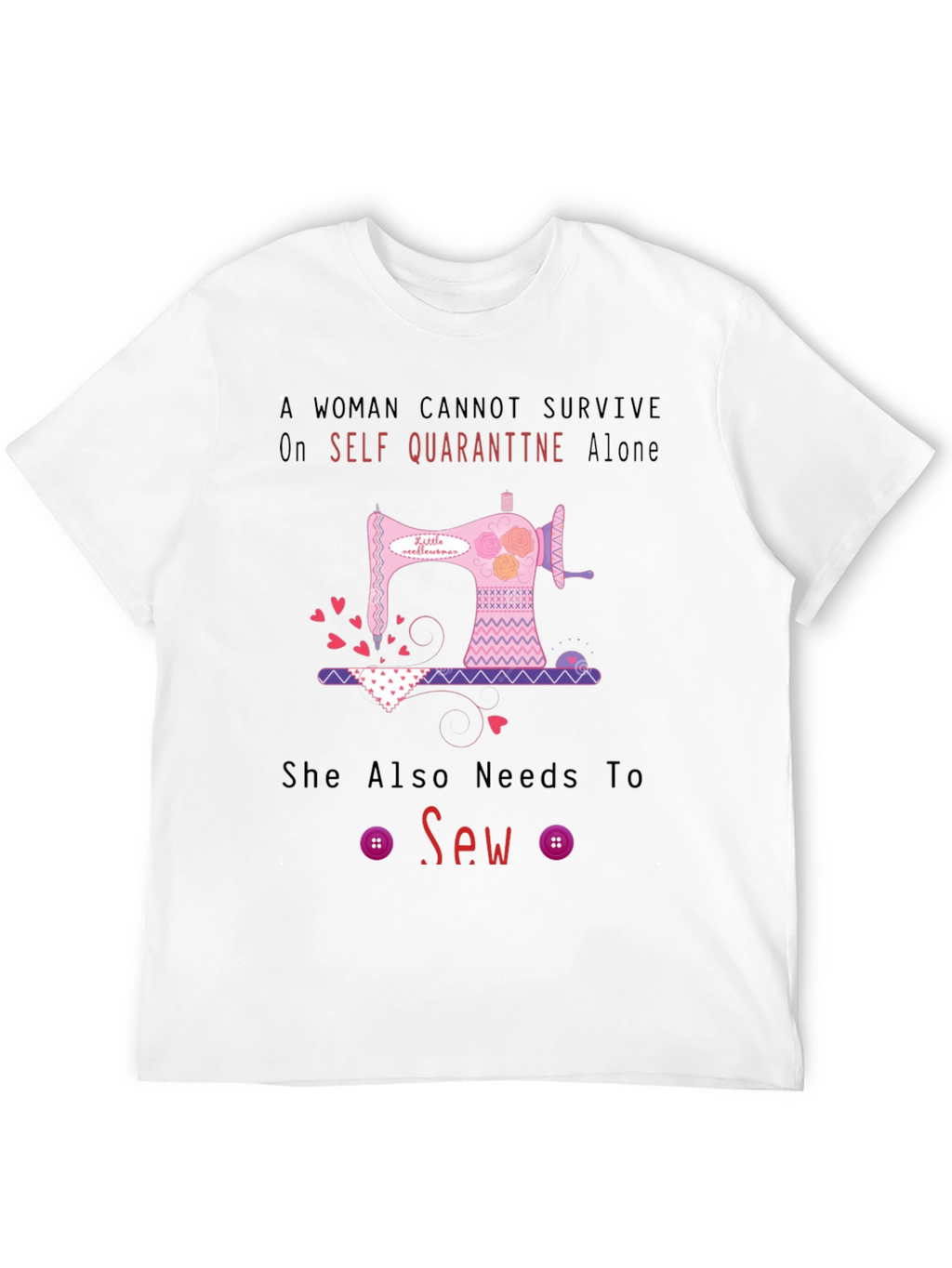 Camiseta Mujer Costura Aislamiento Social