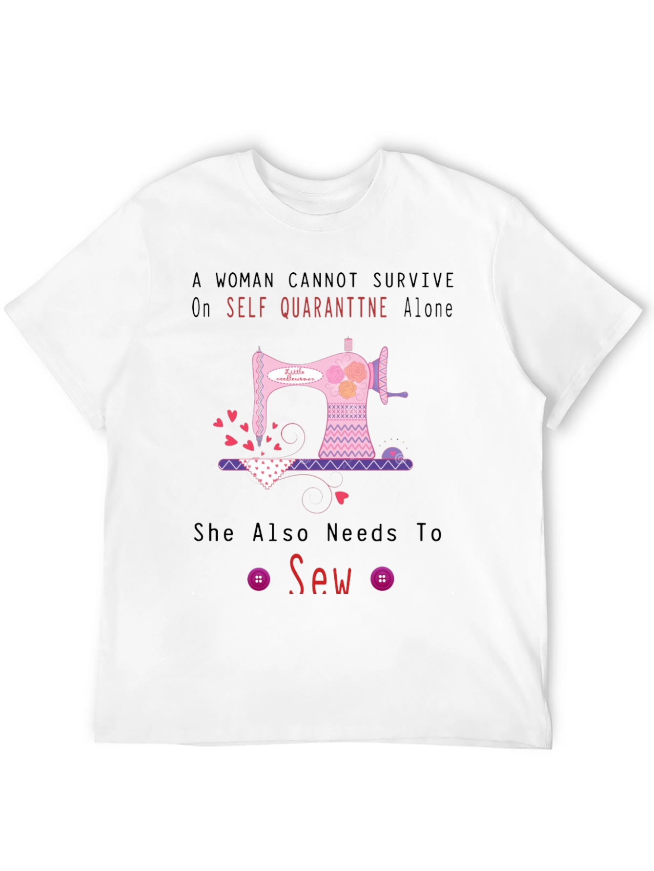 Camiseta Mujer Costura Aislamiento Social