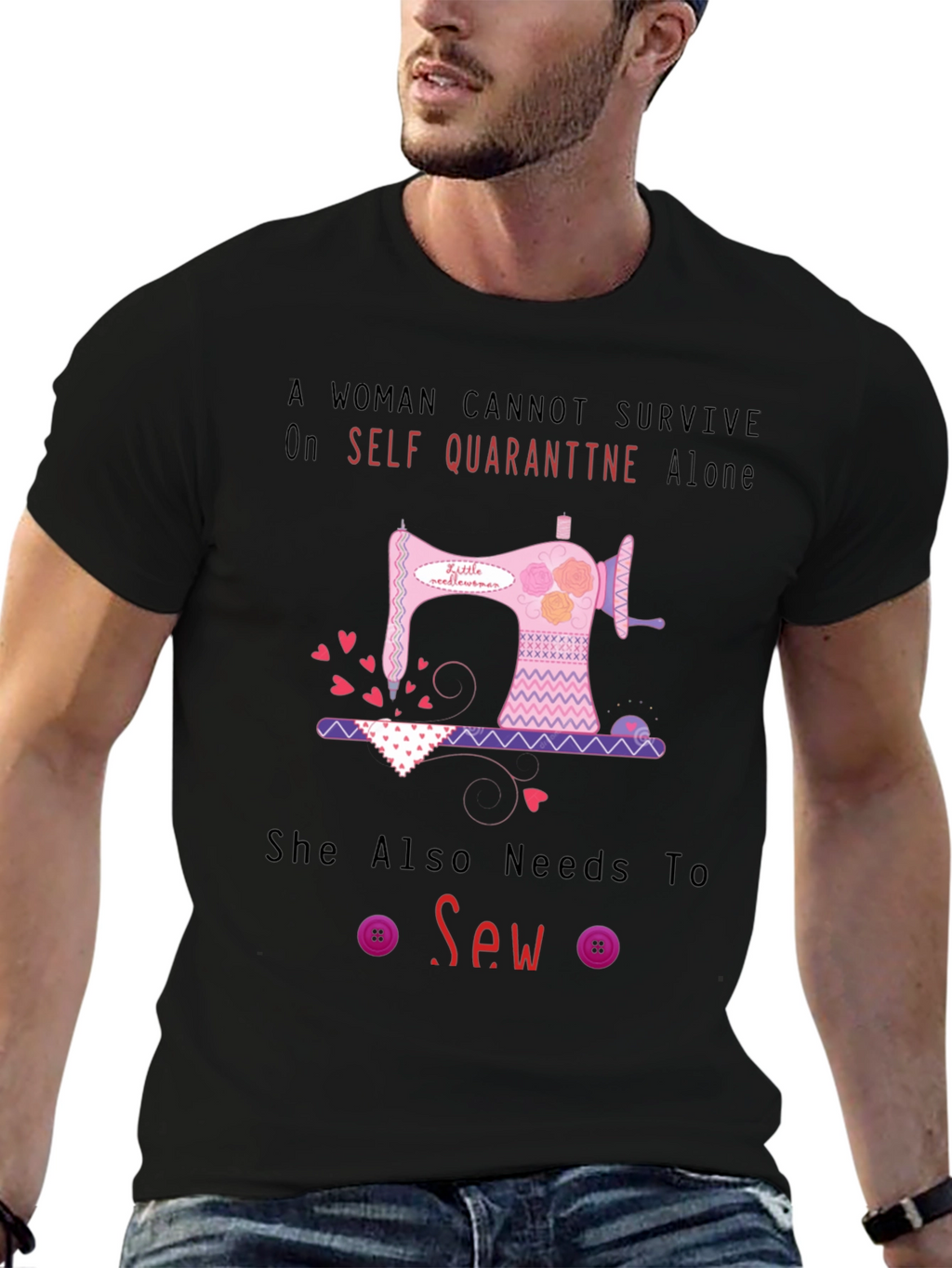 Camiseta Mujer Costura Aislamiento Social