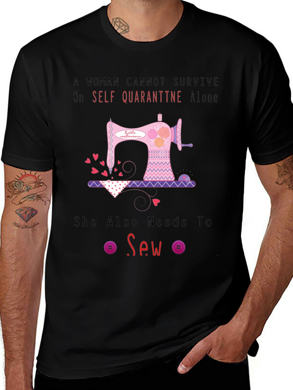 Camiseta Mujer Costura Aislamiento Social