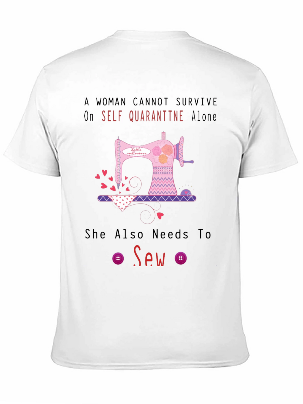 Camiseta Mujer Costura Aislamiento Social