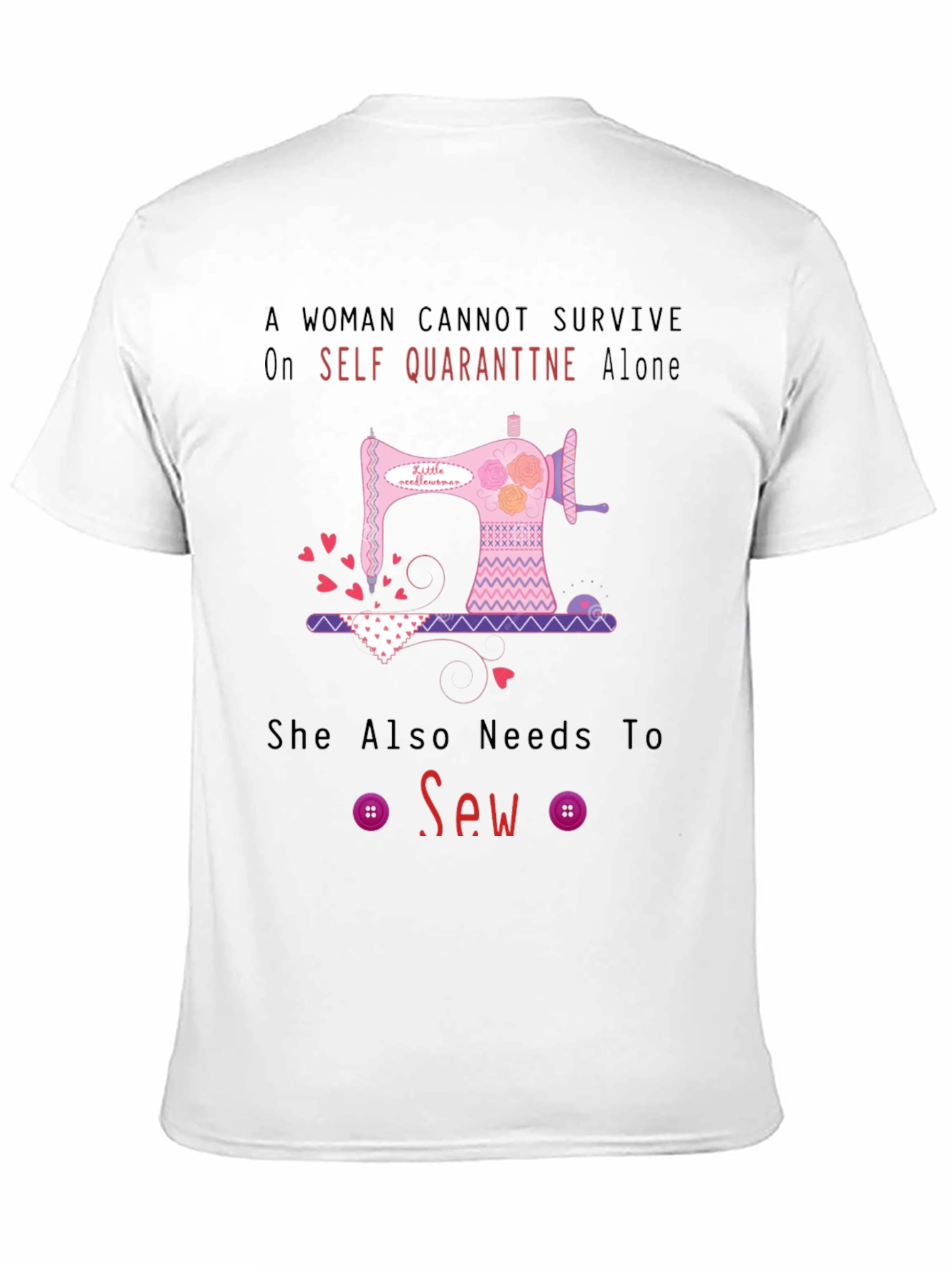 Camiseta Mujer Costura Aislamiento Social