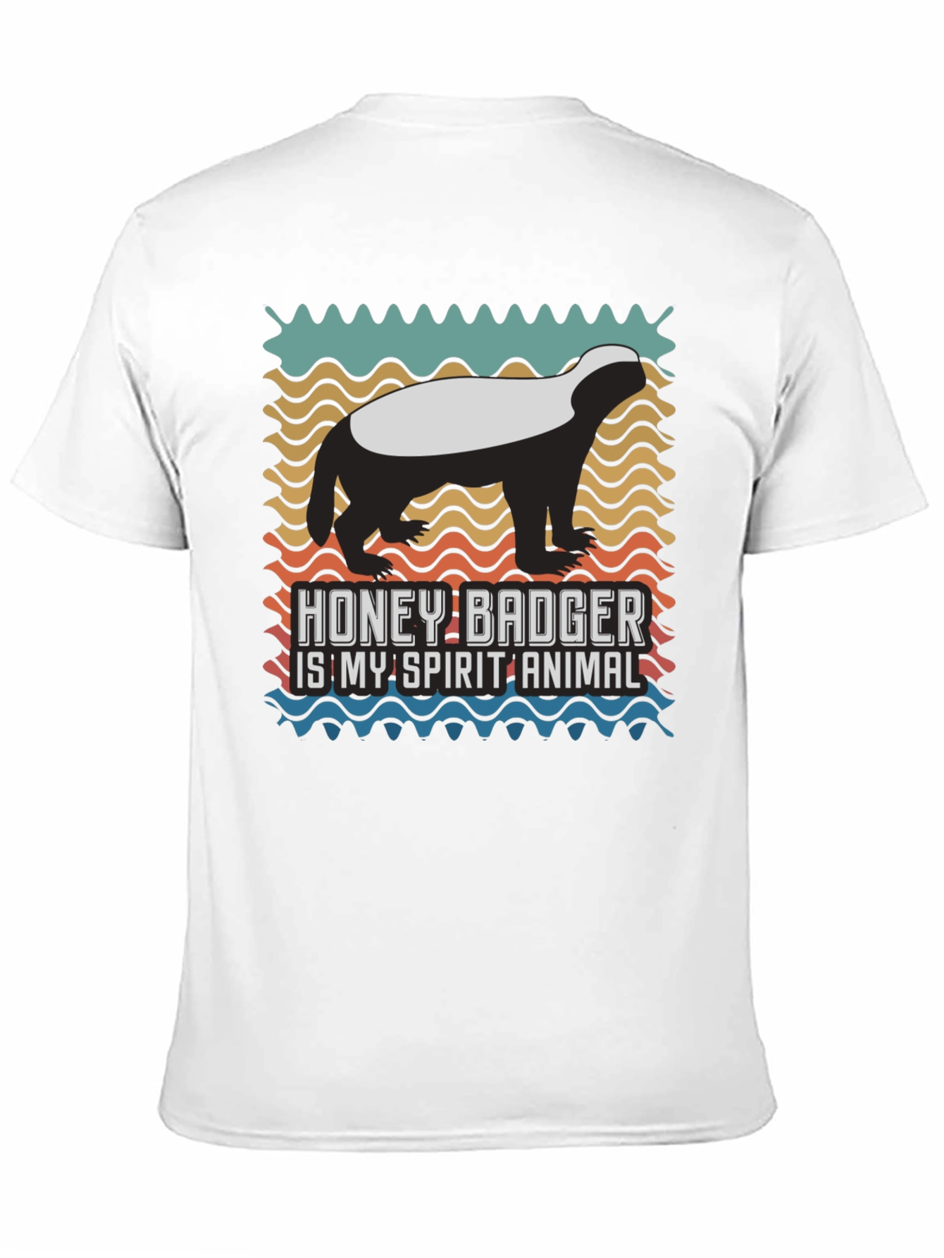 Camiseta Hombre con Diseño de Tejón de Miel