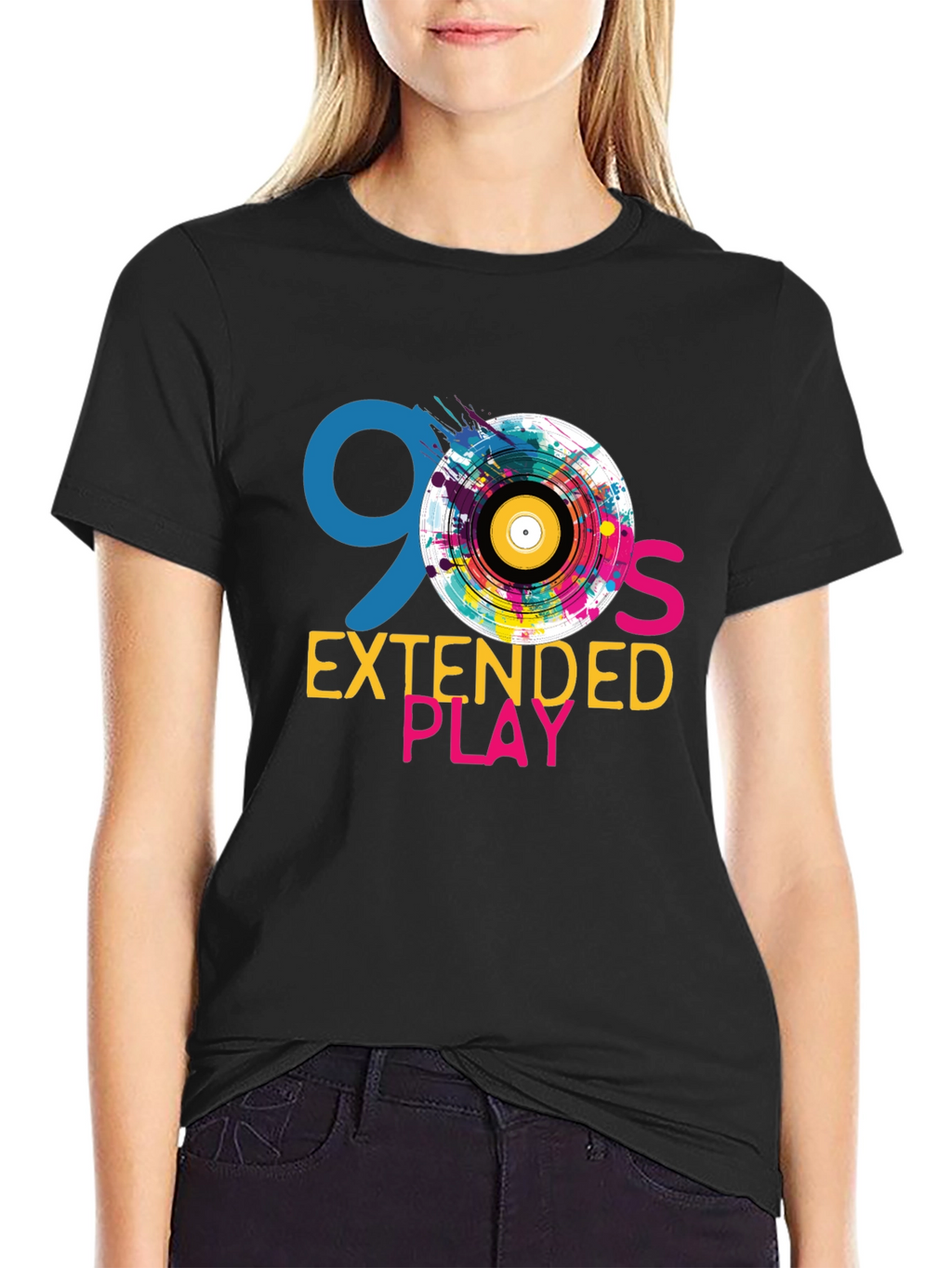 Camiseta Negra 90s Extended Play