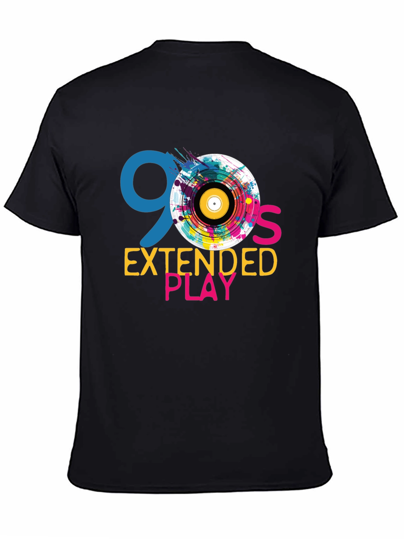 Camiseta Negra 90s Extended Play
